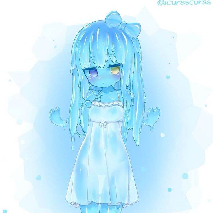 слайми. девушка-слизь