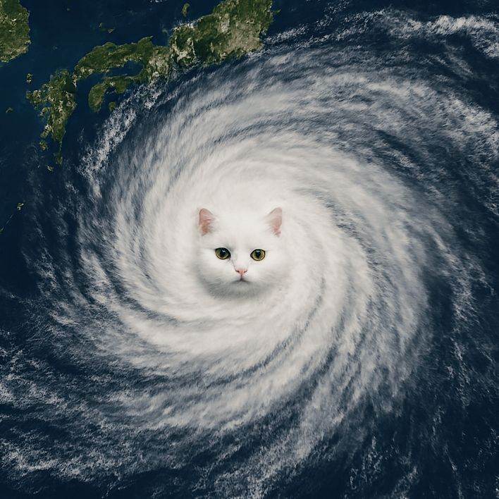台風ニャン号