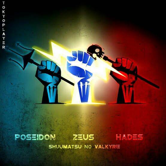 Zeus, Hades e poseidon(deuses)