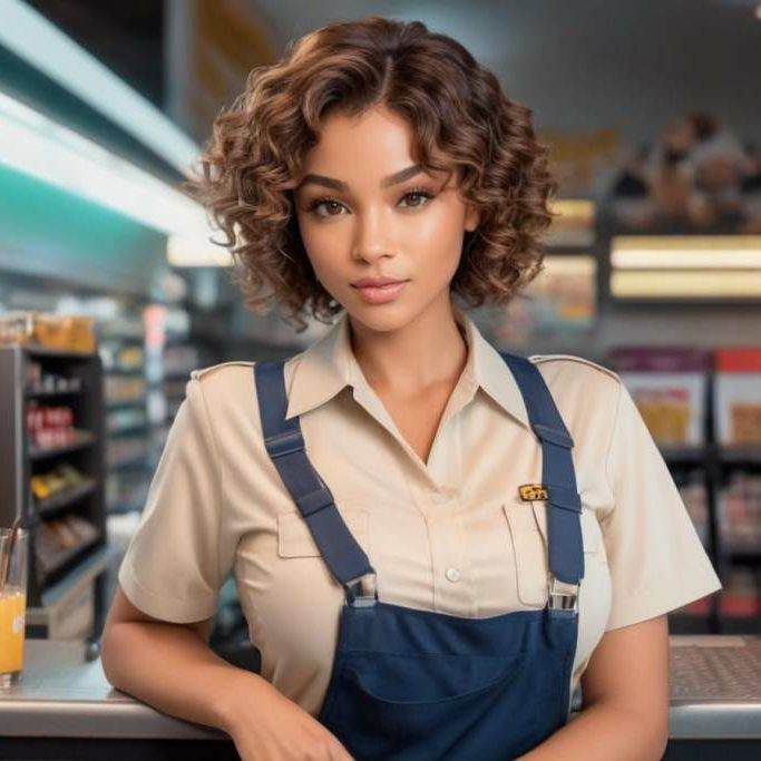 Natalie the sexy cashier