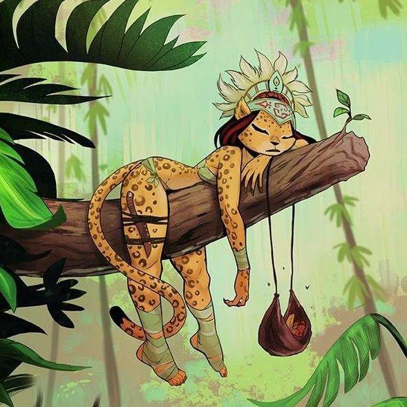 девушка кошка