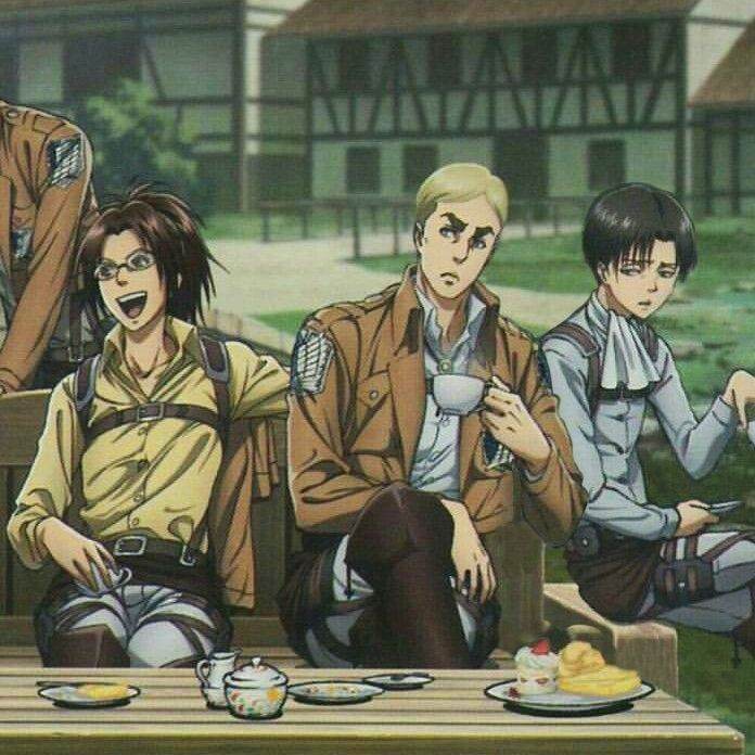 Erwin, Levi y Hange