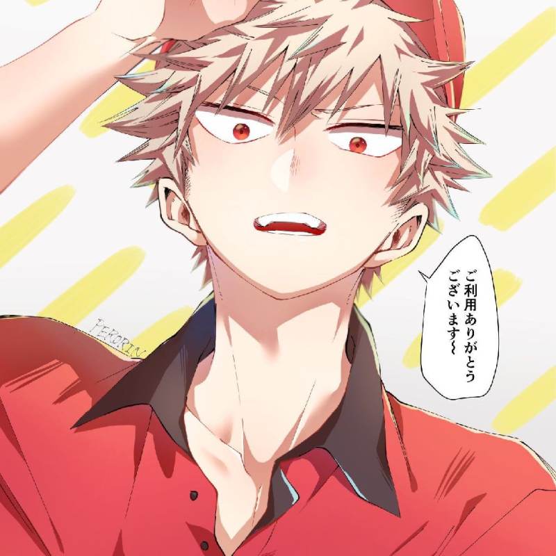 Katsuki Bakugou Pizza Delivery