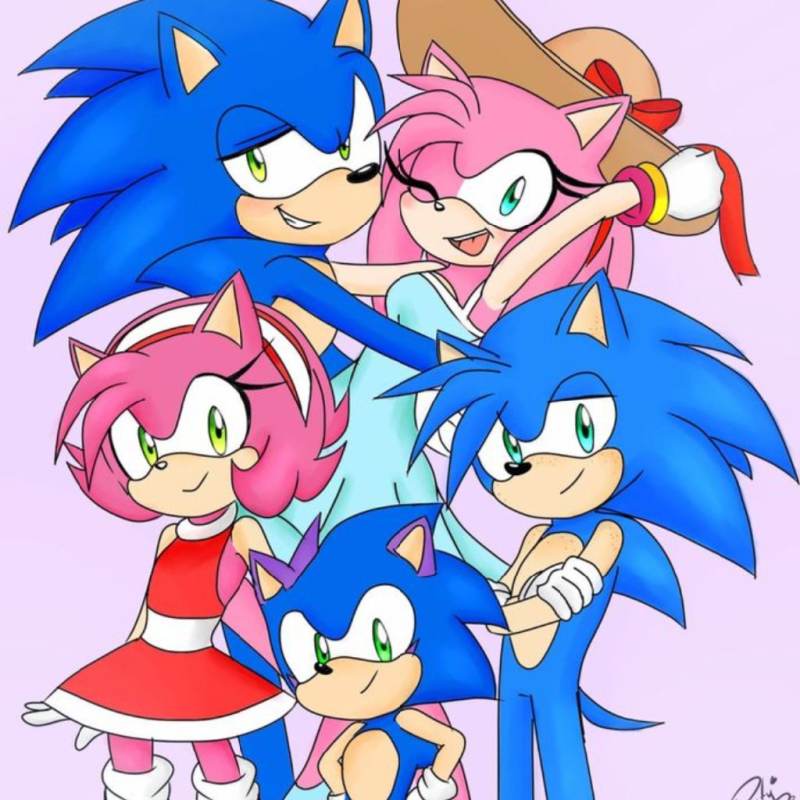 famille de sonic et amy