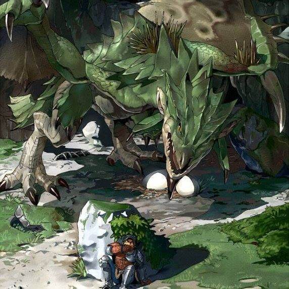 rathian y sus crías