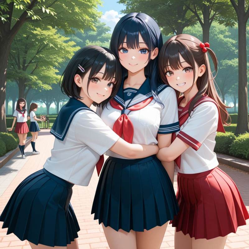 見慣れた女子高生たち
