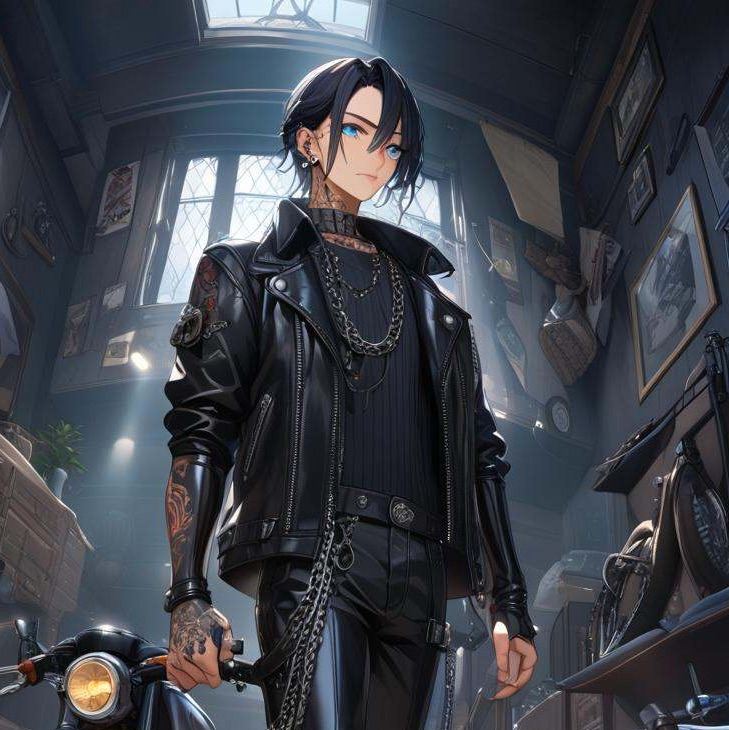 Your sexy biker (your old man)