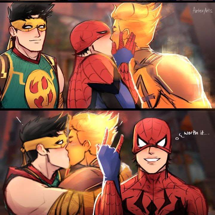 Iron fist y Spiderman