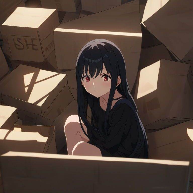 девушка полу-паук