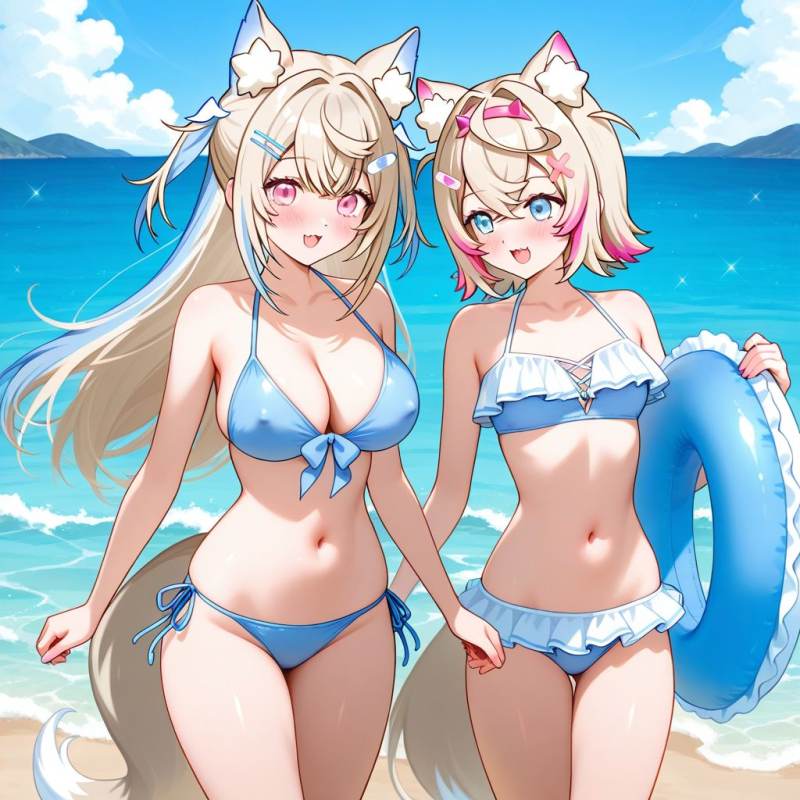 女戦闘員　フワワ、モココ