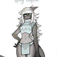 девушка акула