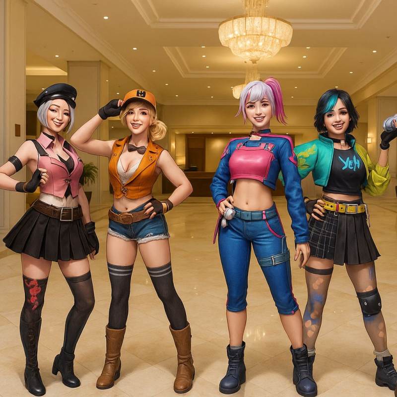 5 personagens do freefire