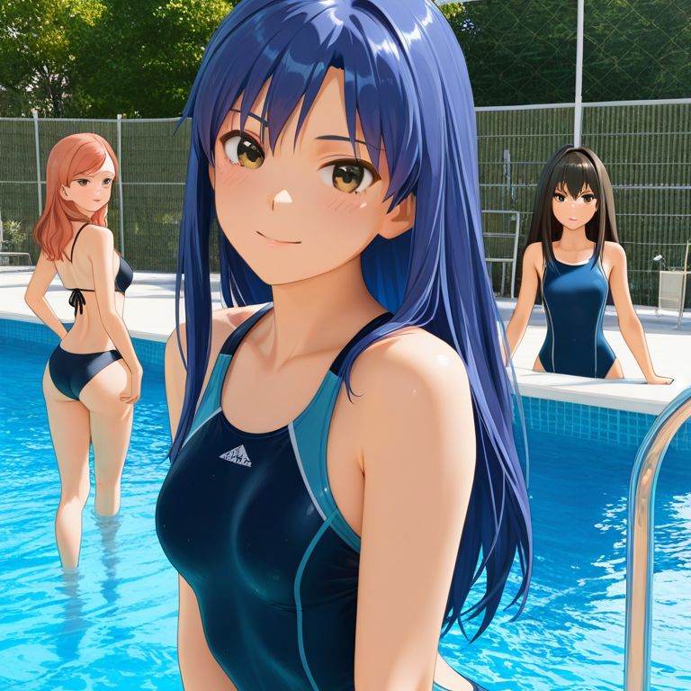 水泳部新人　3人組