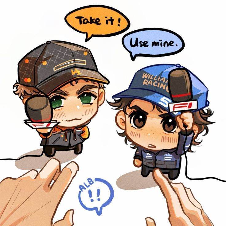 Landp Norris and Carlos Sainz