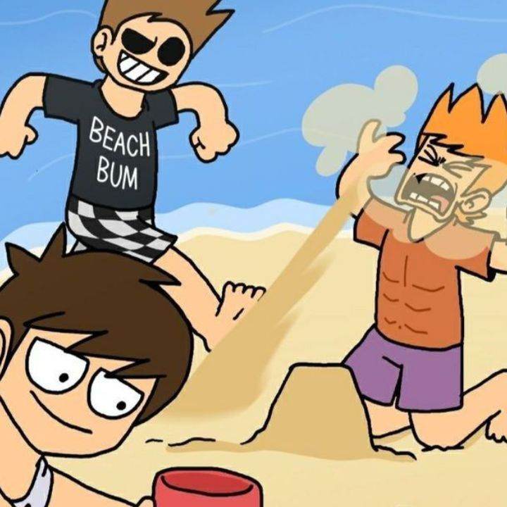 eddsworld на пляже