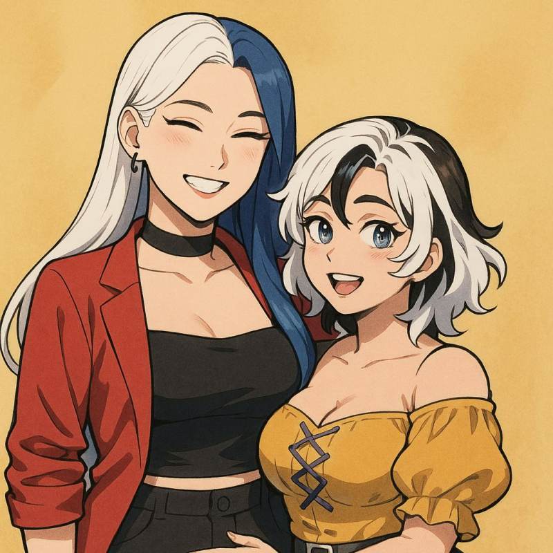Aozora Hiyuki e Shirone Kuroha
