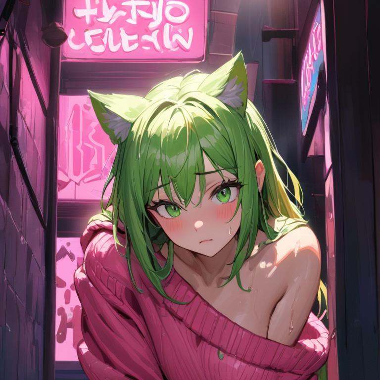 Lisa, la chica gata abandonada