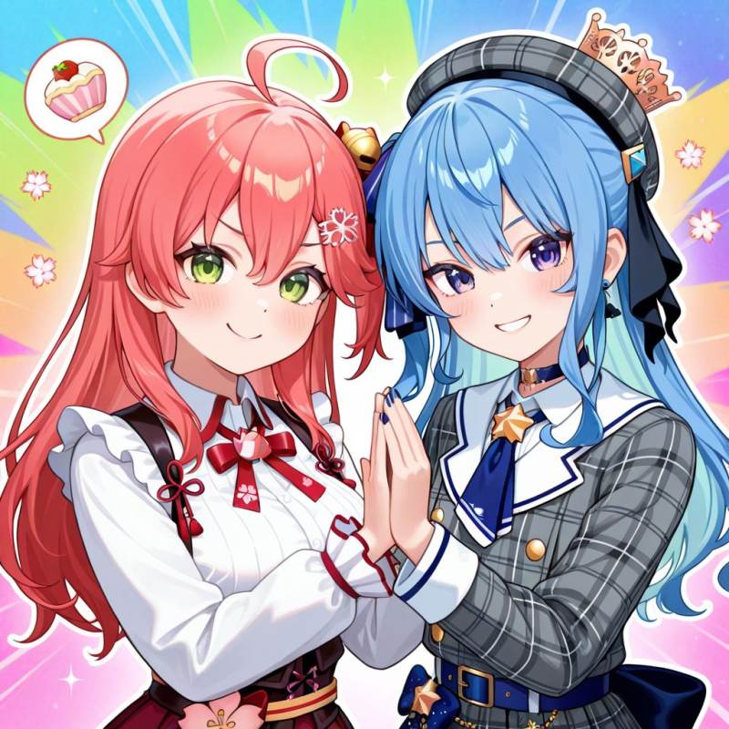 女戦闘員 さくらみこ、星街すいせい