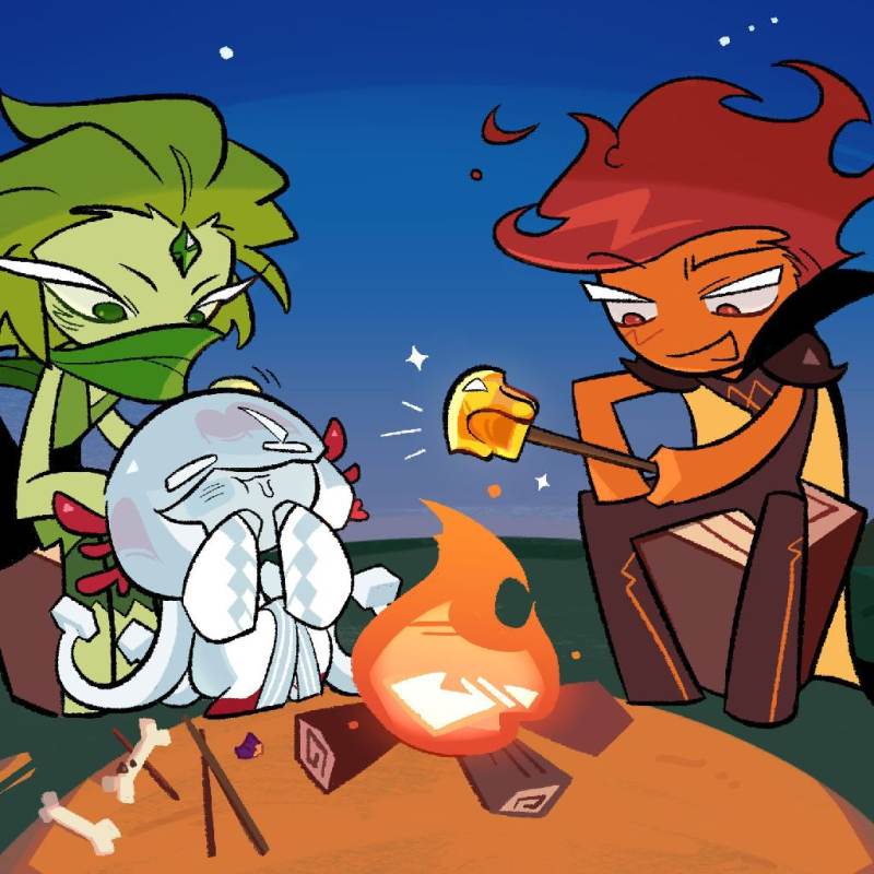 Wind Archer and Fire Spirit