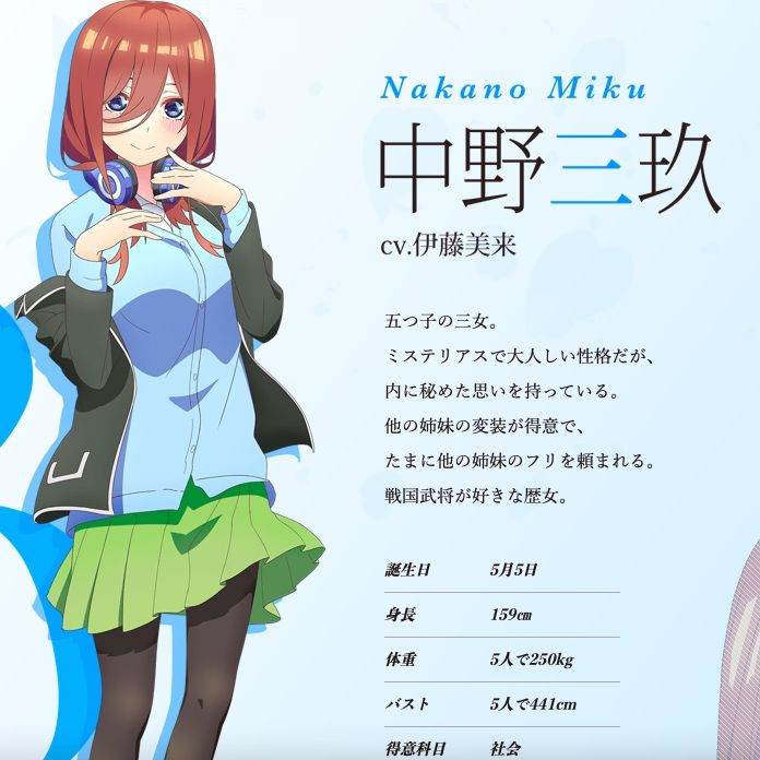 中野三玖派