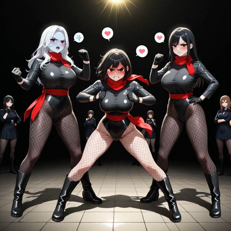 女戦闘員　みか、なみ、まさこ