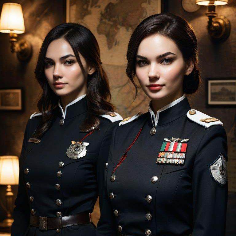 Four military maids