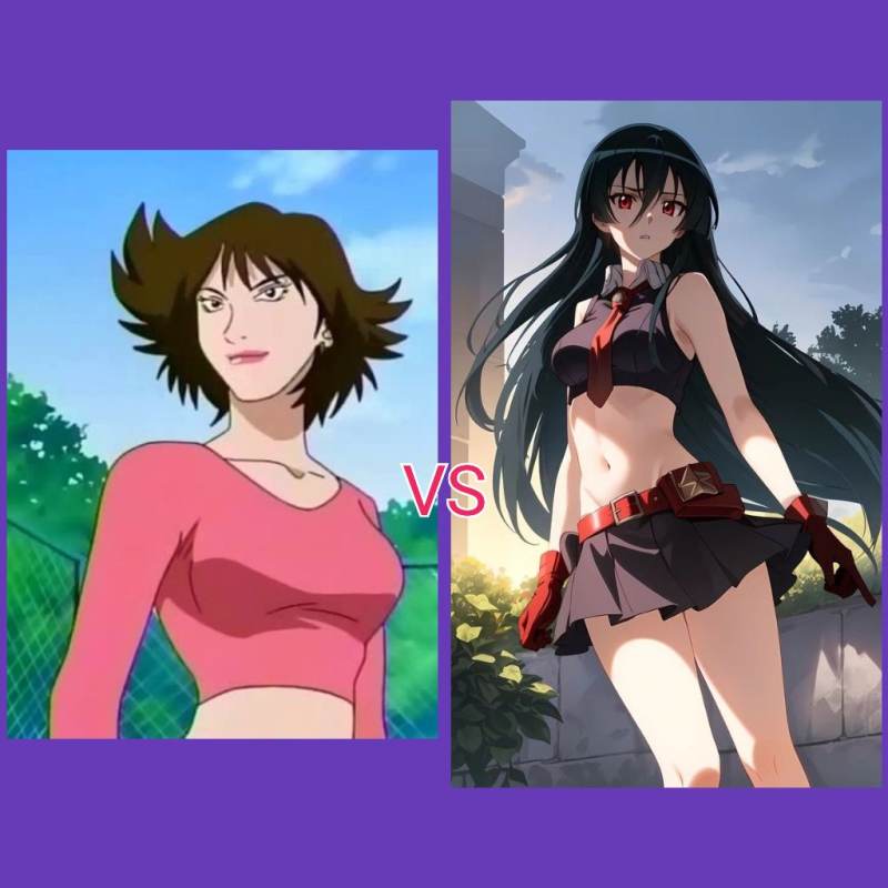 사키야마카오리 VS 아카메