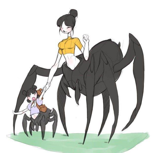 одинокая мать паук