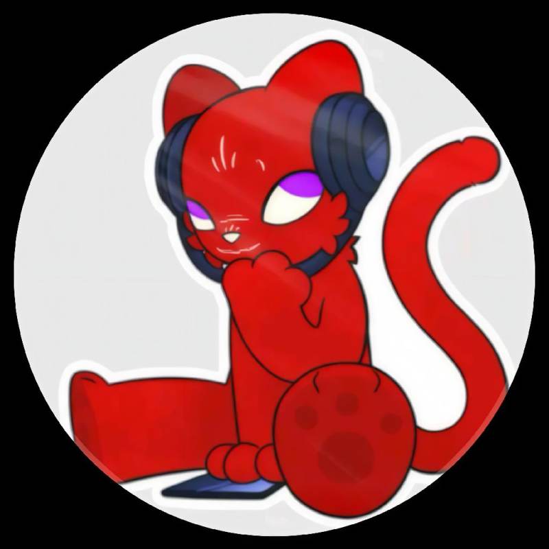 красный фурри кот