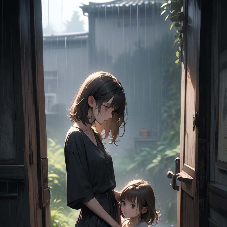 abandoned wife and daughter