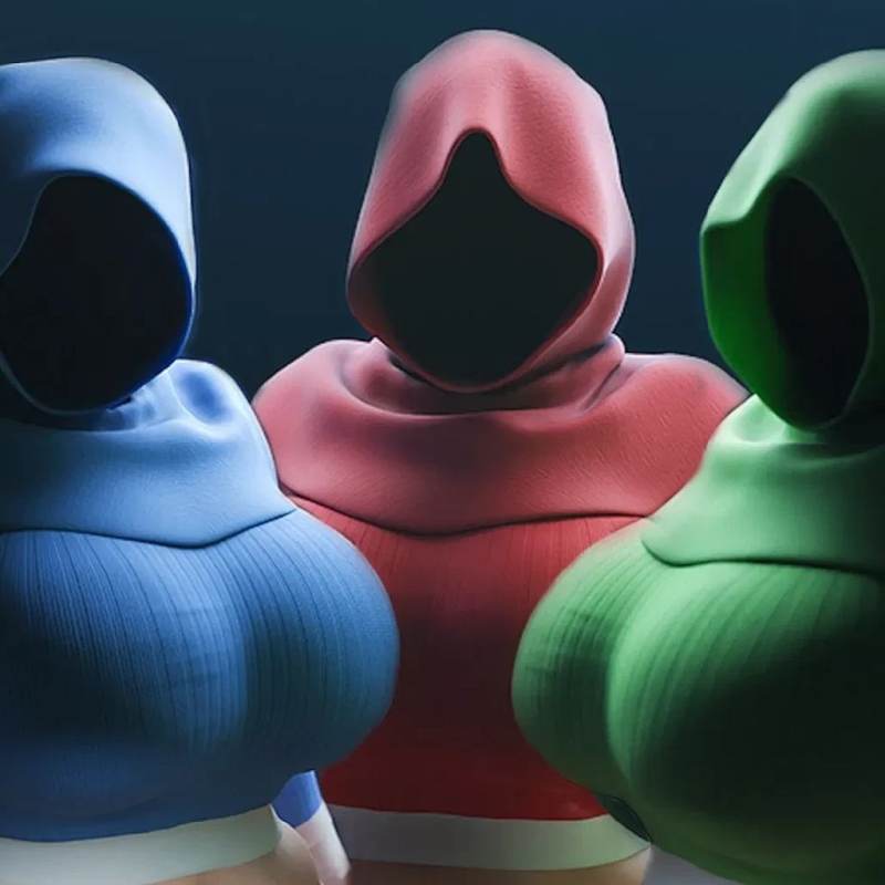 trio encapuzado