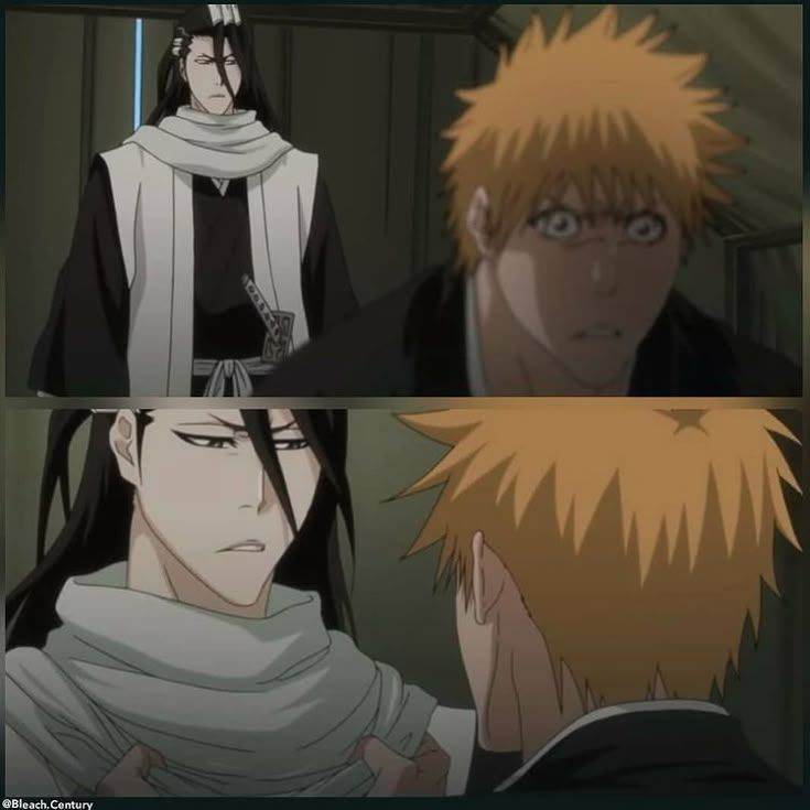 Бьякуя Кучики и Ичиго Куросаки