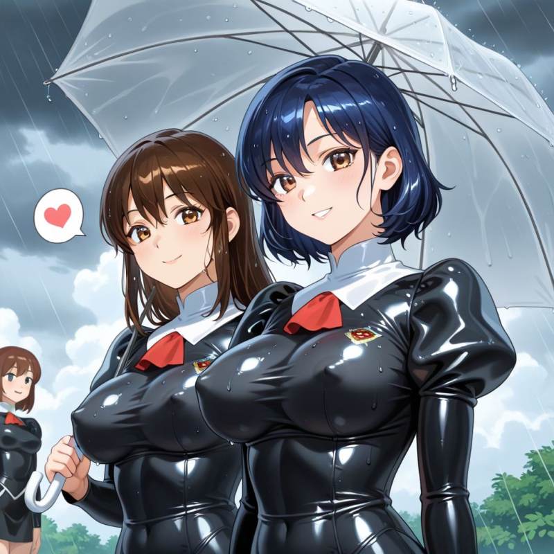 雨の日の女雑魚たち