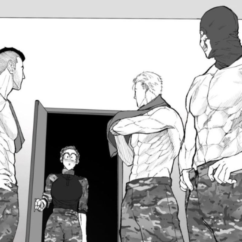 Three boys one girl army