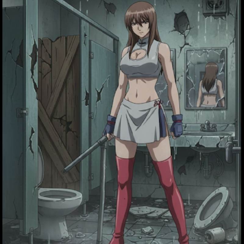 마오란 화장실 부수기 열받아서요