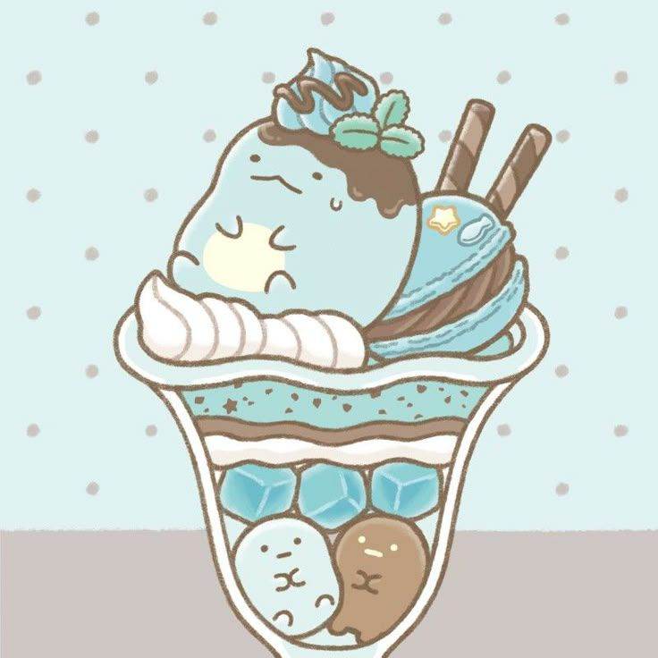すみっコぐらし、とかげ、チョコミントバージョン