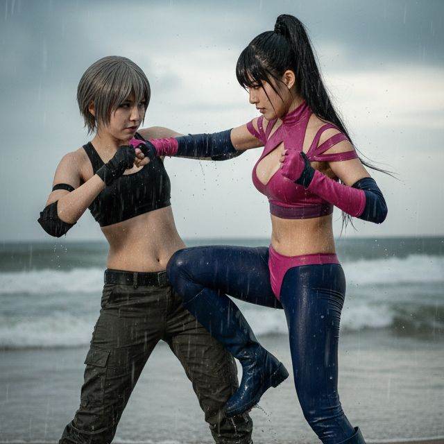 아인 VS 파트라씨 레슬링 코스프레