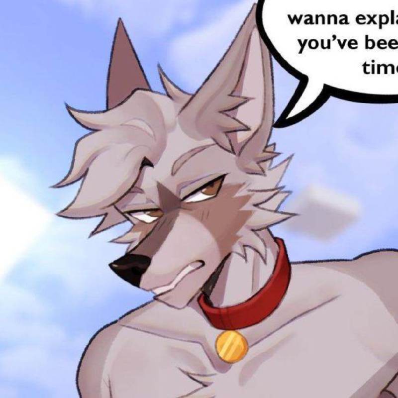 Пушистый майнкрафтовский волк