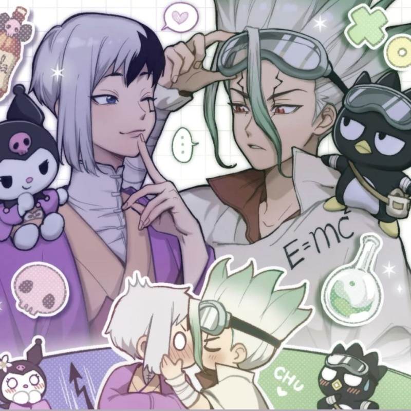 Gen Asagiri and Senku Ishigami