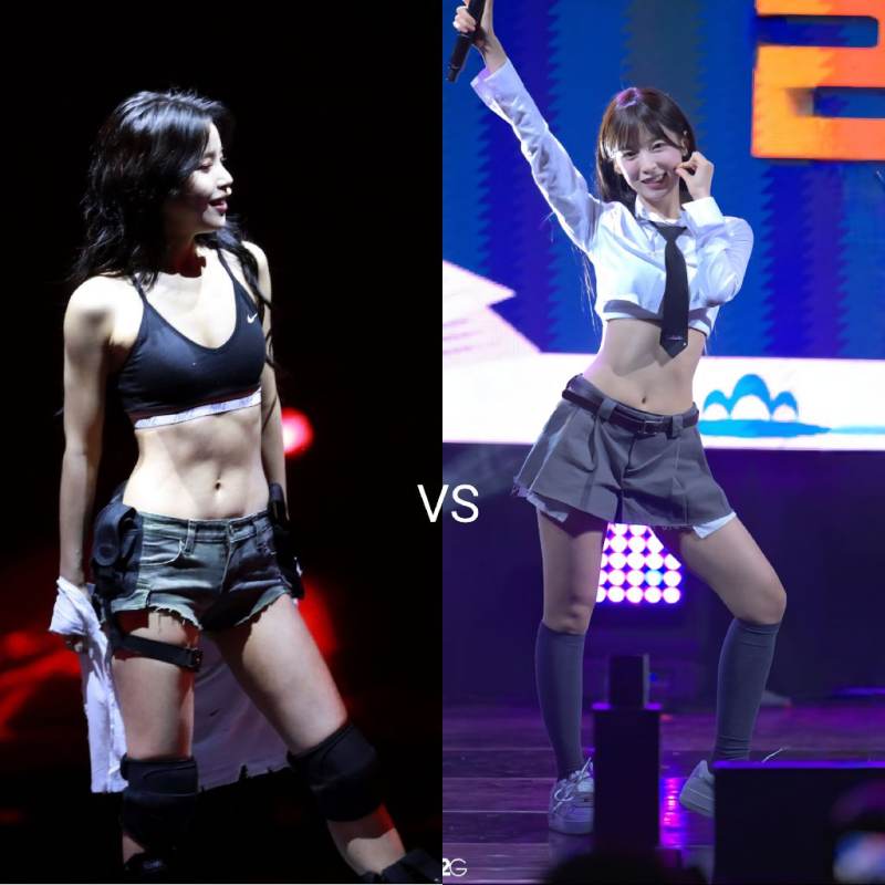 마마무 솔라 VS 오마이걸 아린 레슬링