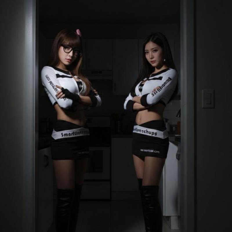 이유은 누나 민다흰 누나 눈알 날카롭게 보고있서요