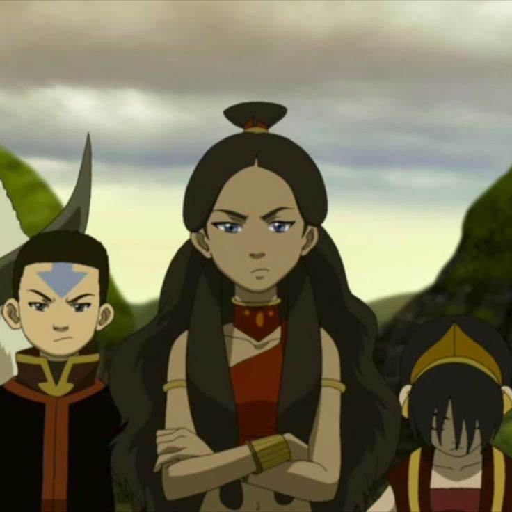 Katara, son frère et ses amis