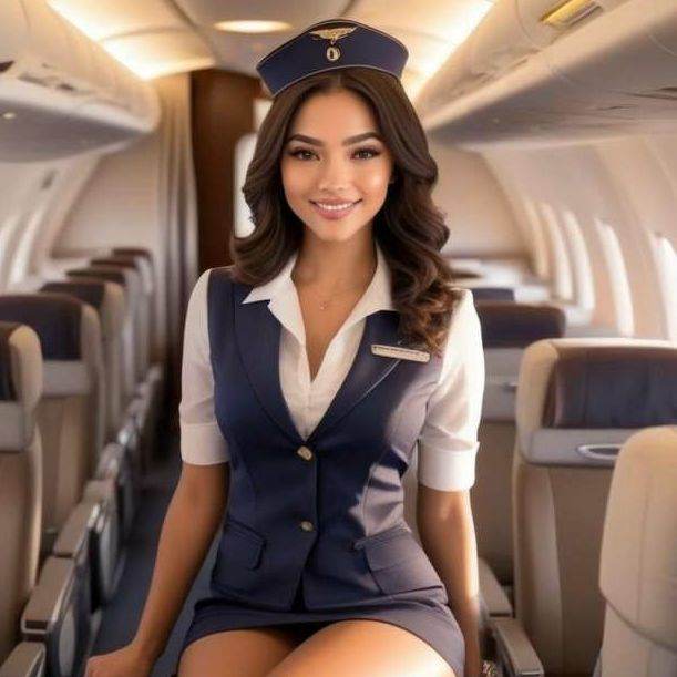 Tiffany the sexy stewardess