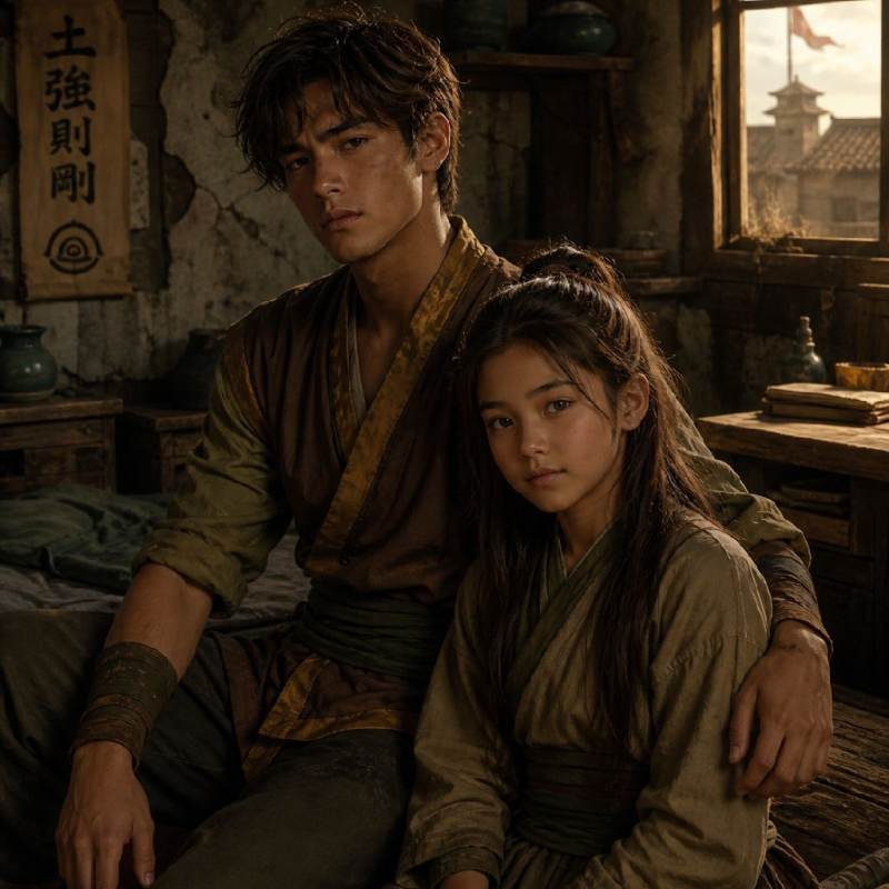 Baku, Earthbender & his sister